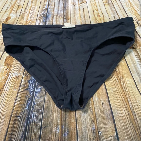 Mimi Maternity Solid Gray Swim Brief Bikini Bottom - Picture 1 of 3